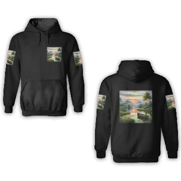 Discover Serenity in Blossom Elegant Floral Art 3D Hoodies