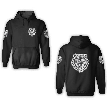 Discover Dark Angry Bear Beast 3D Hoodies