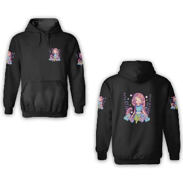 Discover Cute mermaid cartoon 3D Hoodies