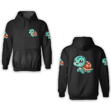 Discover Graceful Sea Turtle Serenity 3D Hoodies