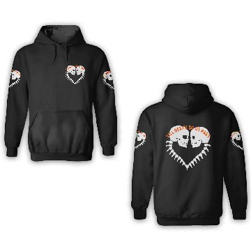 Discover Skulls Till Death Do Us Part Heart © 3D Hoodies