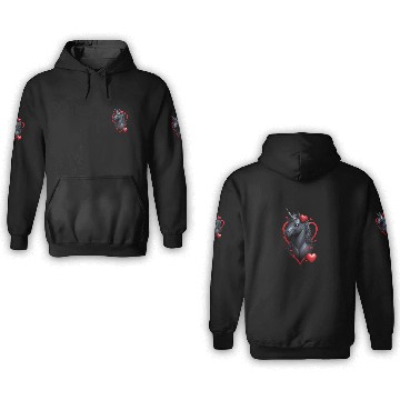 Discover Black unicorns exist too 3D Hoodies