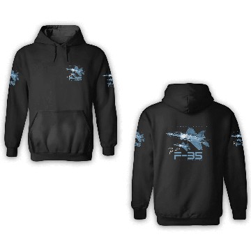 Discover Lockheed Martin F-35 Lightning II 3D Hoodies