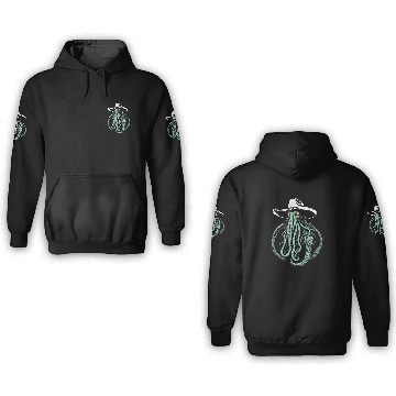Discover Weird Wild West - Cthulhu Cowboy 3D Hoodies