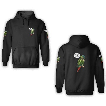 Discover Green Cheeked Conure meme funny 3D Hoodies