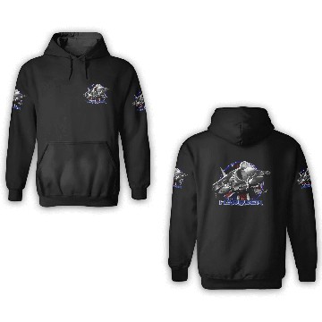 Discover Harrier Jump Jet Royal Air Force Fighterjet 3D Hoodies