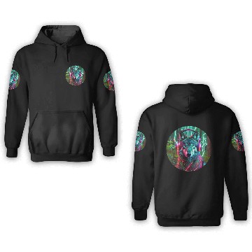 Discover Electric Wilderness Glow 1 3D Hoodies