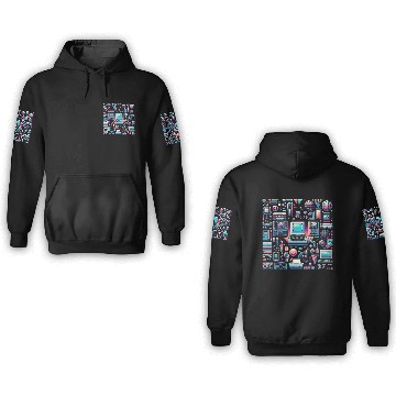 Discover 90s Tech & Pop Culture 3D Hoodies