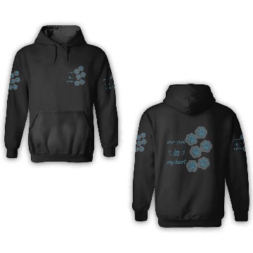 Discover paw prints in my heart 3D Hoodies