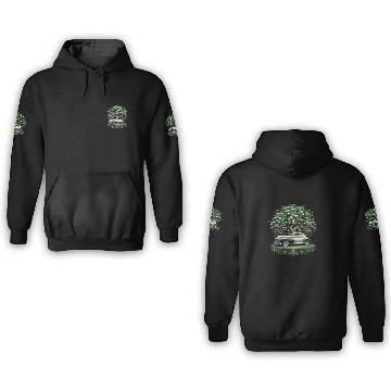 Discover Clover with Vintage Car, Vintage Love 3D Hoodies