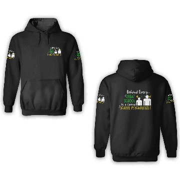 Discover Great School and Caring School Psychologist 3D Hoodies