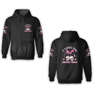 Discover I Love You Cherry Much 3D Hoodies