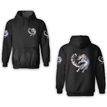Discover Snow Leopard Leopard White Leopard 3D Hoodies