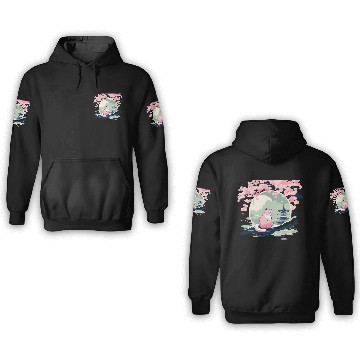 Discover Sakura Serenity 3D Hoodies
