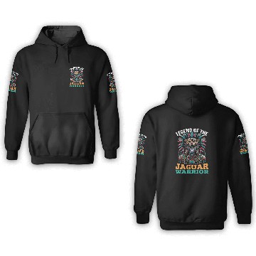 Discover Aztec Jaguar Warrior Aztec Culture Indigenous 3D Hoodies