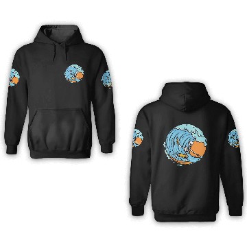 Discover Surfing Skeleton 3D Hoodies