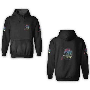 Discover Mystical Rainbow Unicorn Art 3D Hoodies