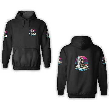 Discover Surfing Surfer Skull Nature 3D Hoodies