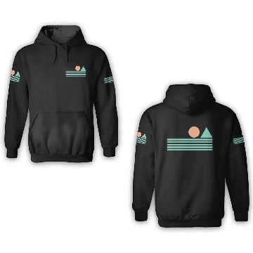 Discover Retro Sunrise 3D Hoodies