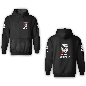 Discover Trump Never Surrender Mug Shot 3D Hoodies