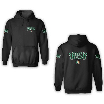Discover St. Patrick's Day Irish College Shamrock 3D Hoodies