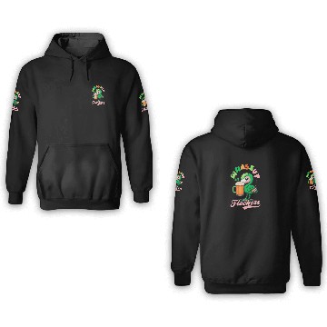 Discover Irish Flamingo St Patricks Whasup Flockers 3D Hoodies