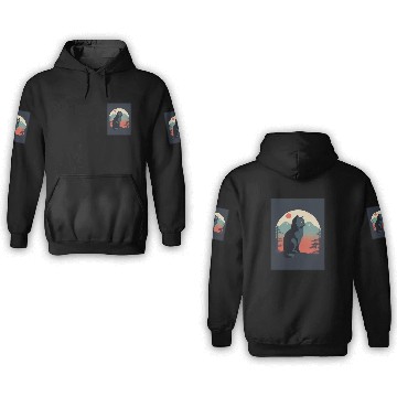 Discover Persian Cat 1 - Japanese Retro Art 3D Hoodies