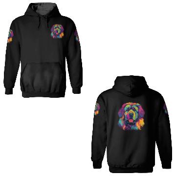 Discover Watercolor Colorful Tibetan Mastiff 3D Hoodies