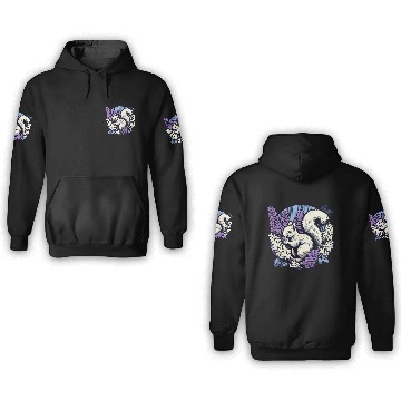 Discover Lilac Squirrel 3D Hoodies