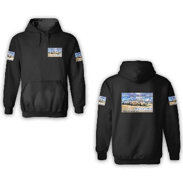 Discover I've Been Framed! Snowy Range Scenic Byway Wyoming 3D Hoodies