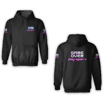 Discover Game Over , Play Again ? 3D Hoodies