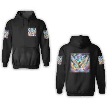 Discover Angelic Joy and Supernatural Elation, HE IS RISEN! 3D Hoodies