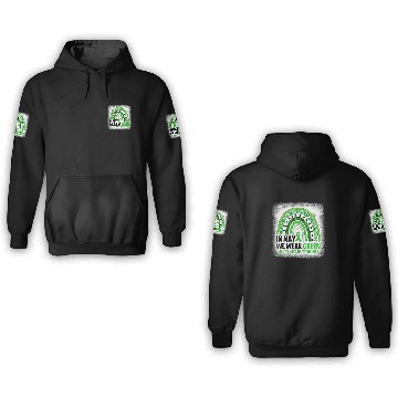 Discover Rainbow Green Mental Health Awareness 3D Hoodies