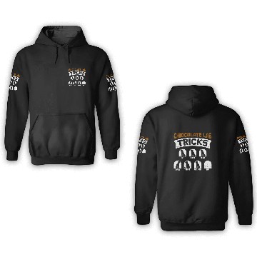 Discover Labrador Funny CHOCOLATE LAB TRICKS Stubborn 3D Hoodies