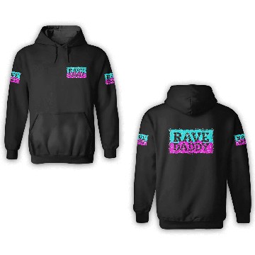 Discover Rave Daddy EDM Techno Music Raver Party Festival 3D Hoodies