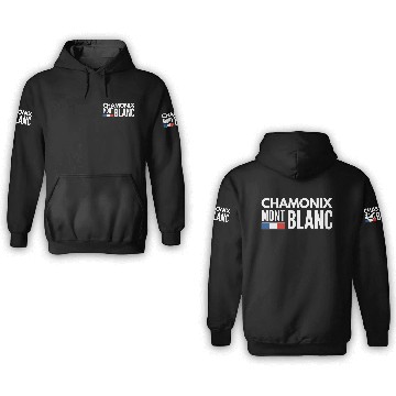 Discover Mont blanc chamonix french alps Alien on snowboard 3D Hoodies