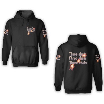 Discover Three Shots gun 3D Hoodies