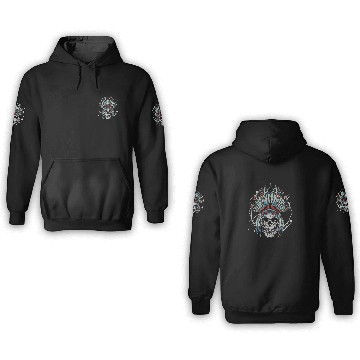 Discover Indigenous Native American Skull Head 3D Hoodies