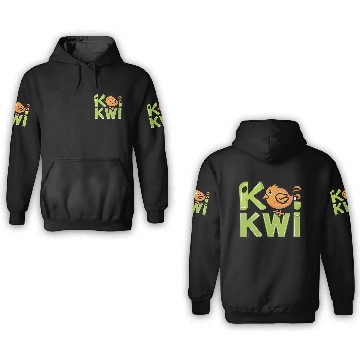 Discover Kiwi Bird Cartoon 3D Hoodies