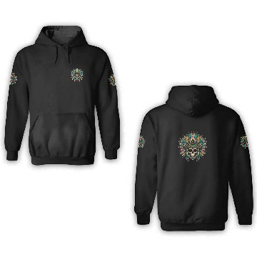 Discover Indigenous Native American Skull Head 3D Hoodies