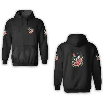 Discover Happy Summer Greeting With Watermelon 3D Hoodies