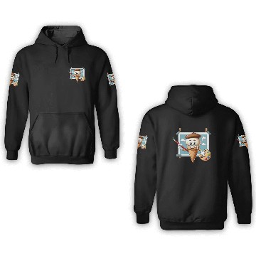 Discover Creative Ice Cream Character Masterpiece 3D Hoodies