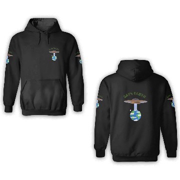 Discover Save Earth, UFOs and Aliens, Climate Change 3D Hoodies