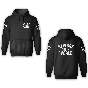Discover explore the world - travel - exploring 3D Hoodies
