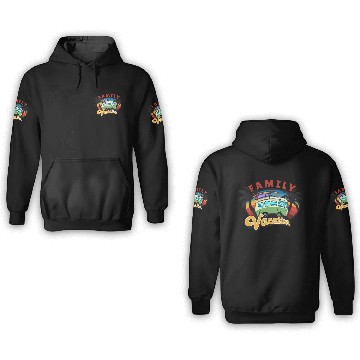 Discover mini bus on a family vacation trip 3D Hoodies