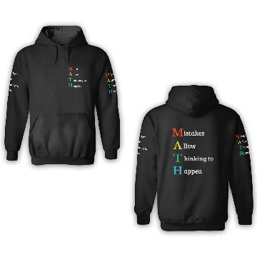 Discover Math quote school kid 3D Hoodies