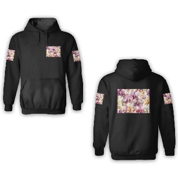 Discover Sweet Watercolor Orchid Art 3D Hoodies