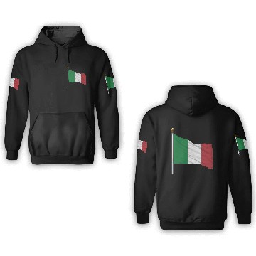 Discover italy flag 3D Hoodies