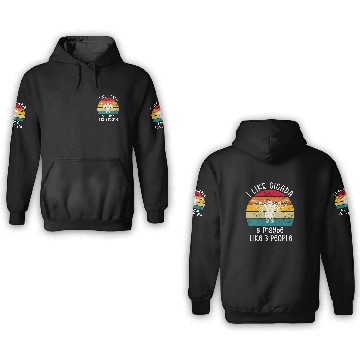 Discover I Like Cicada & Maybe Like 3 People, Retro Sunset 3D Hoodies