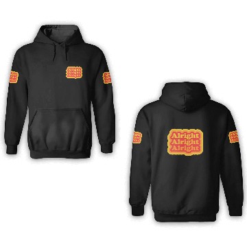 Discover Alright Alright Alright Funny Retro 3D Hoodies